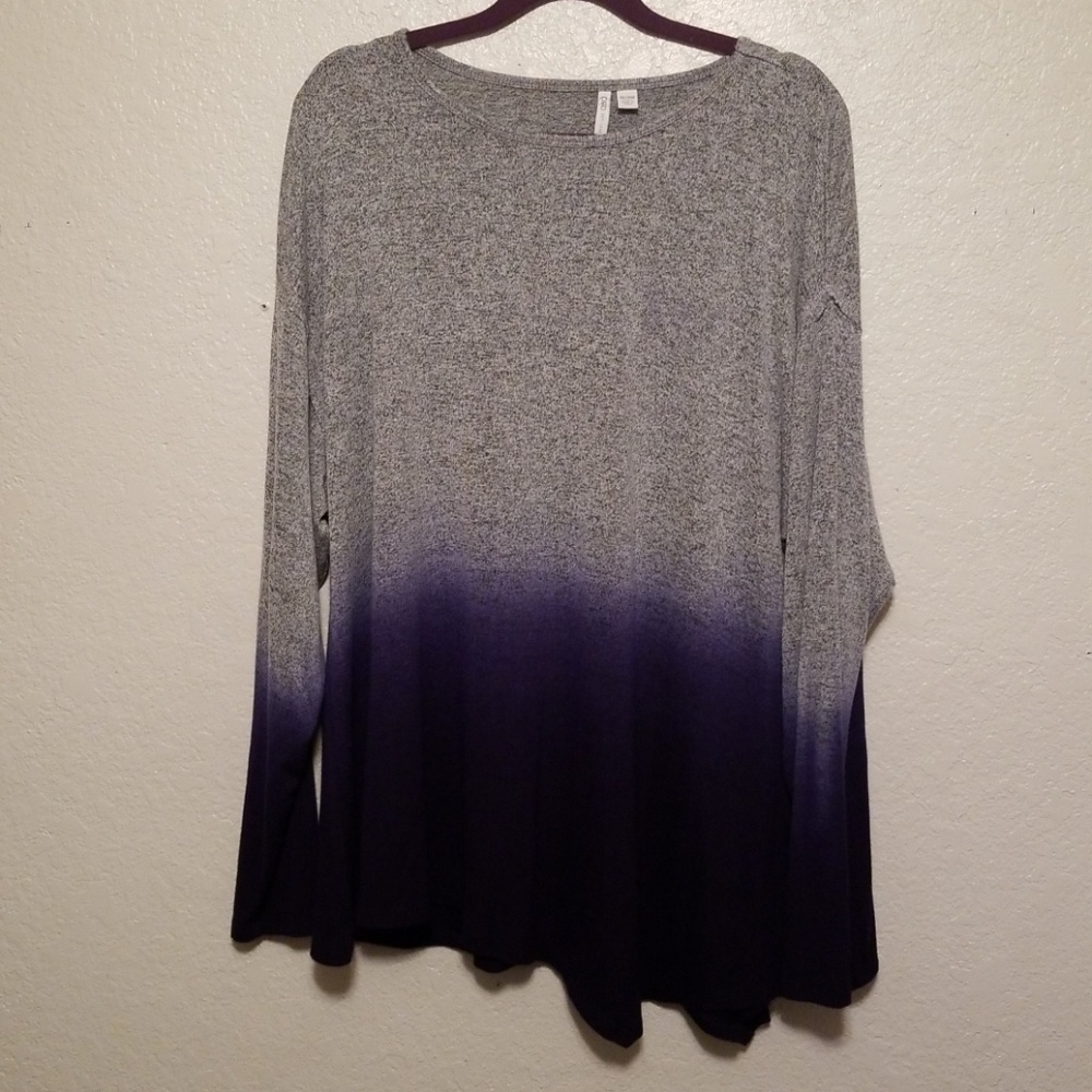 Cato Sweater Gray Blue Ombre EUC 18 20